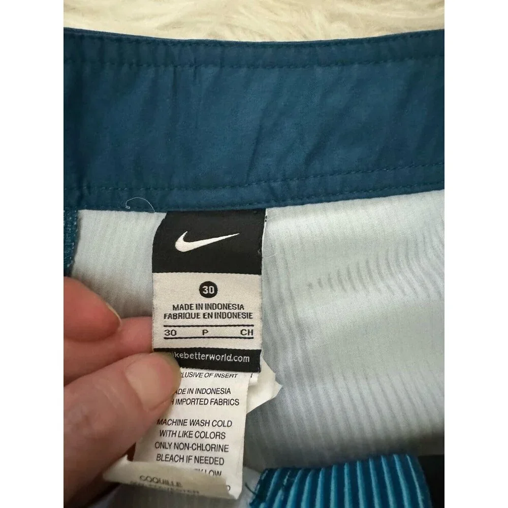 Nike Vapor Swim Board‎ Shorts men’s Size 30 Blue Stretch Unlined